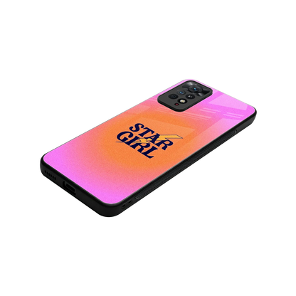 Star Girl Aesthetic stylish phone case for redmi note 11 pro | glossy glass and slim fit