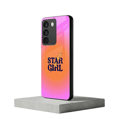 Star Girl Aesthetic vivo y200 5g mobile cover | shockproof glass phone case