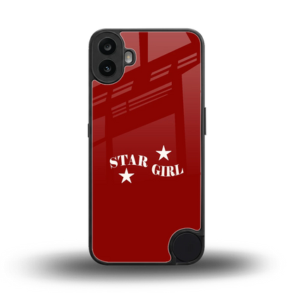 Star Girl back phone cover | glass case for cmf nothing phone 1