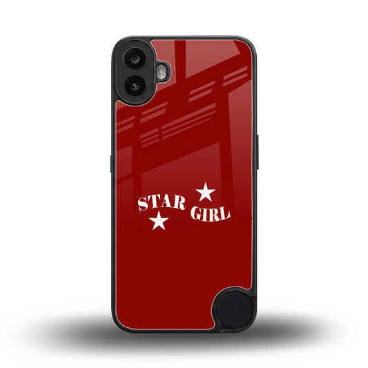 Star Girl back phone cover | glass case for cmf nothing phone 1