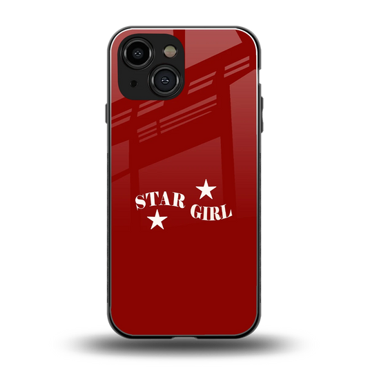 Star Girl back phone cover | glass case for iphone 12 mini
