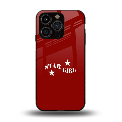 Star Girl back phone cover | glass case for iphone 13 pro
