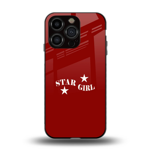Star Girl back phone cover | glass case for iphone 13 pro