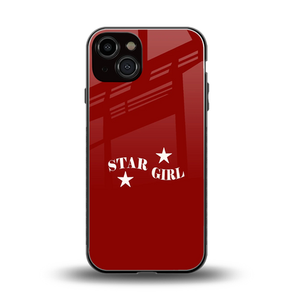 Star Girl back phone cover | glass case for iphone 13