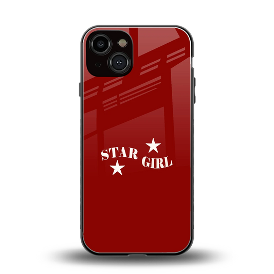 Star Girl back phone cover | glass case for iphone 13