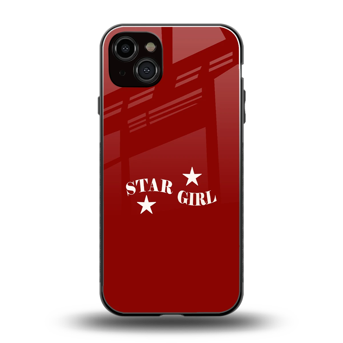 Star Girl back phone cover | glass case for iphone 14 plus