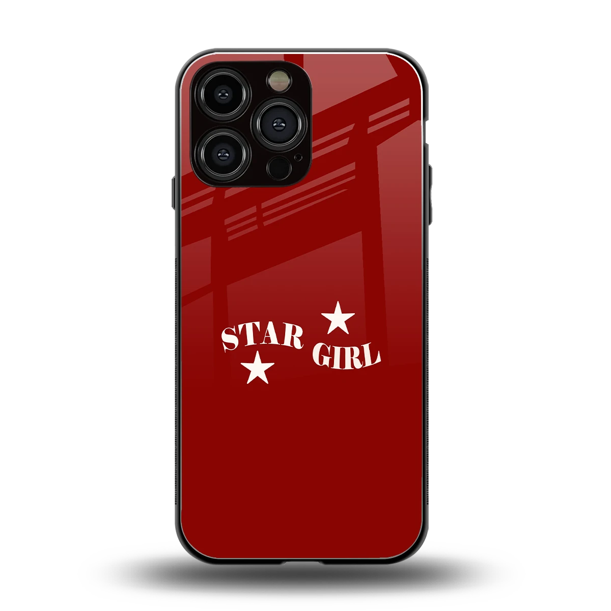 Star Girl back phone cover | glass case for iphone 15 pro max
