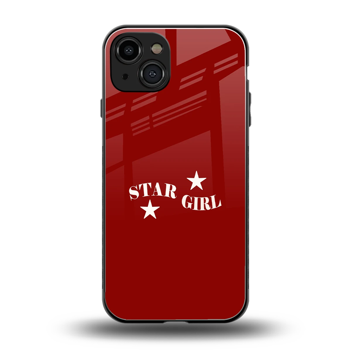 Star Girl back phone cover | glass case for iphone 15