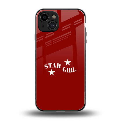 Star Girl back phone cover | glass case for iphone 15
