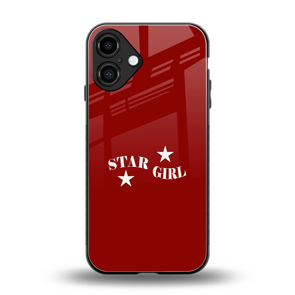 Star Girl back phone cover | glass case for iphone 16 plus
