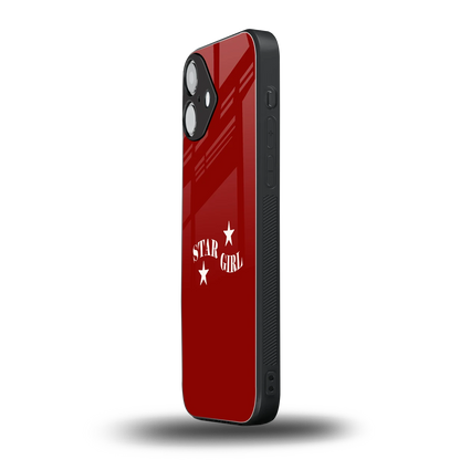 Star Girl iphone 16 plus mobile cover | shockproof glass phone case