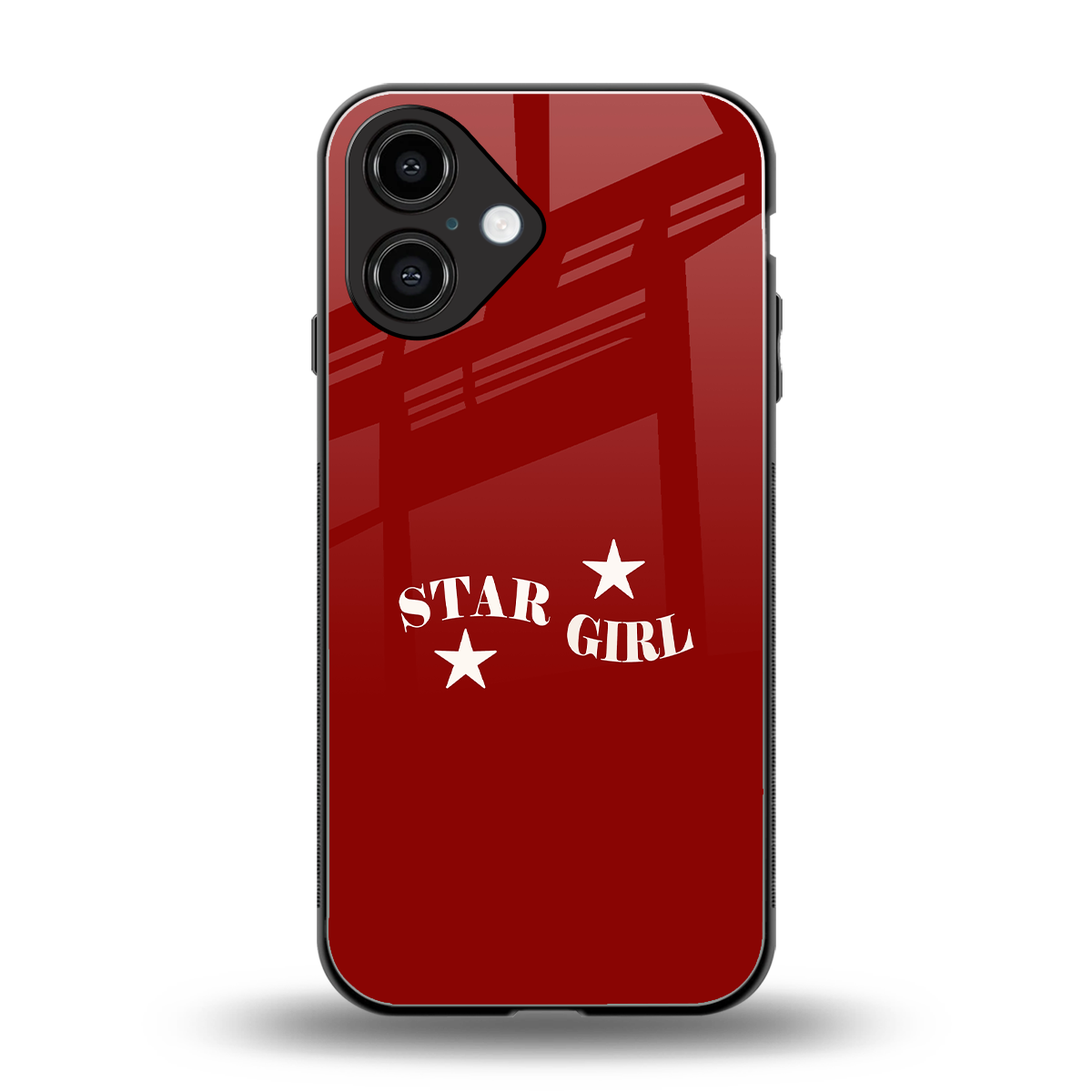 Star Girl back phone cover | glass case for iphone 16