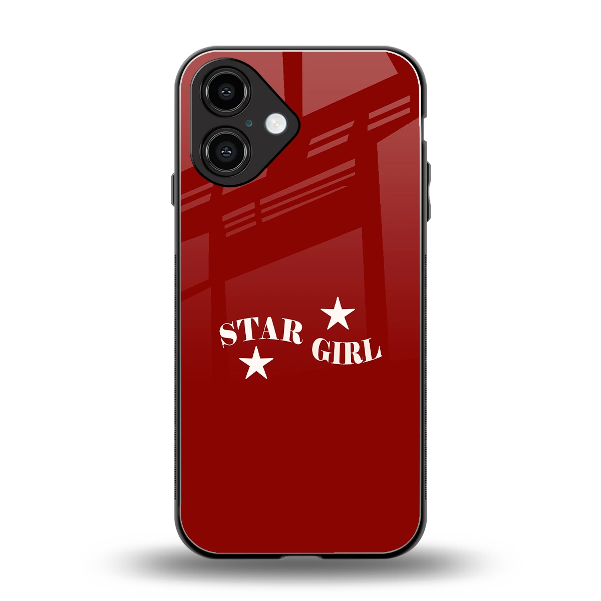 Star Girl back phone cover | glass case for iphone 16
