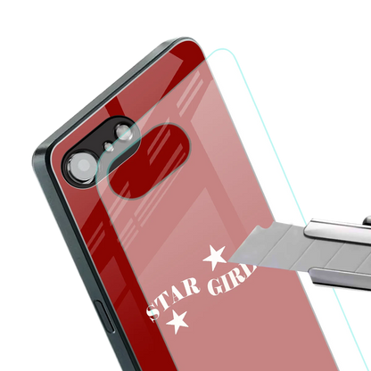 Star Girl stylish phone case for iphone 16e | glossy glass and slim fit