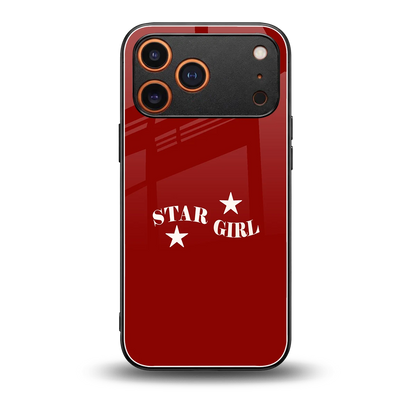 Star Girl back phone cover | glass case for iphone 17 pro max