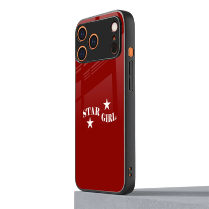 Star Girl iphone 17 pro max mobile cover | shockproof glass phone case