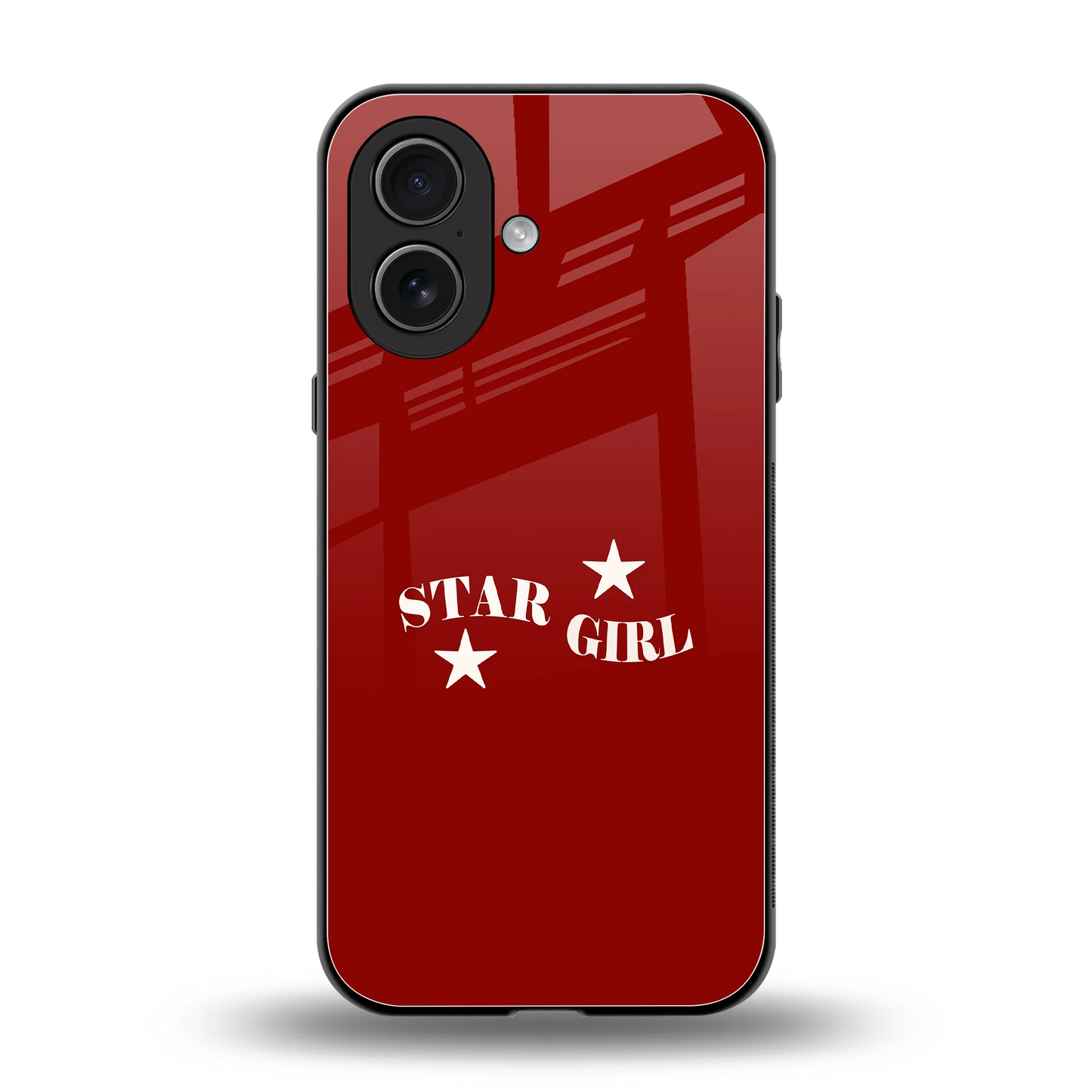 Star Girl back phone cover | glass case for iphone 17