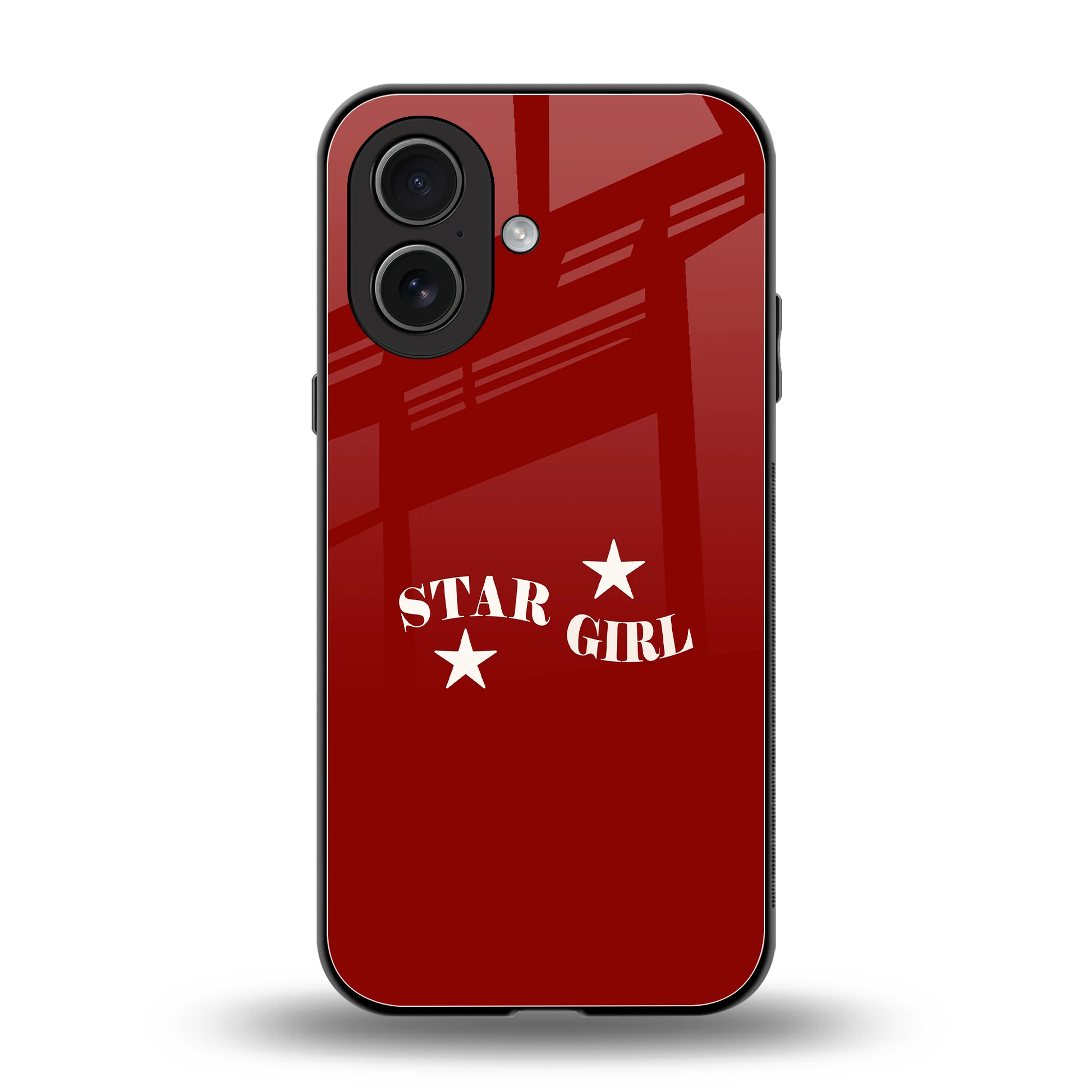 Star Girl back phone cover | glass case for iphone 17