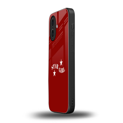 Star Girl iphone 17 mobile cover | shockproof glass phone case