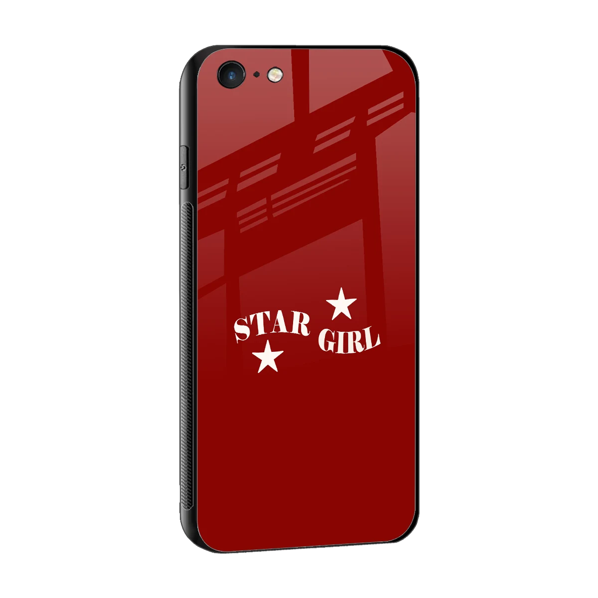 Star Girl sleek iphone 6s cover with tempered glass back and TPU edges