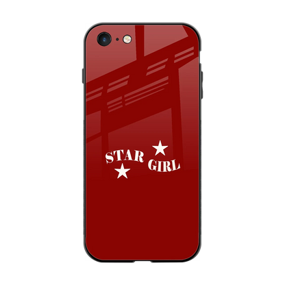 Star Girl back phone cover | glass case for iphone 7