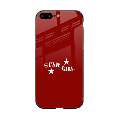 Star Girl back phone cover | glass case for iphone 7 plus