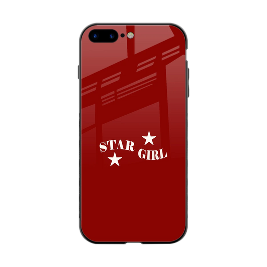 Star Girl back phone cover | glass case for iphone 7 plus