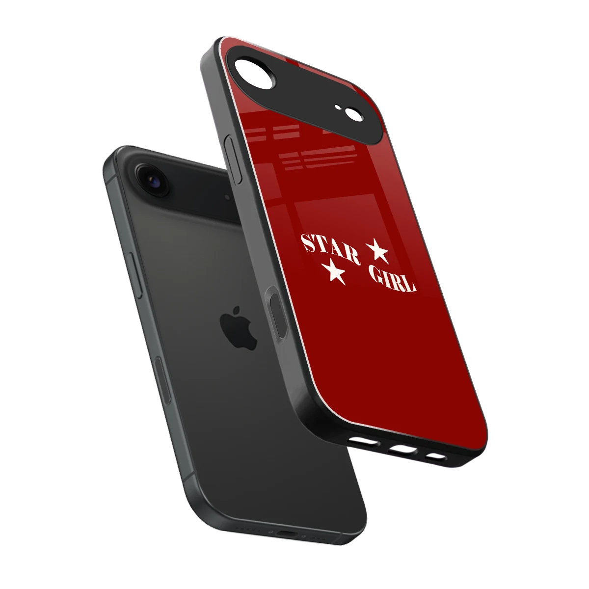 Star Girl sleek iphone air cover with tempered glass back and TPU edges