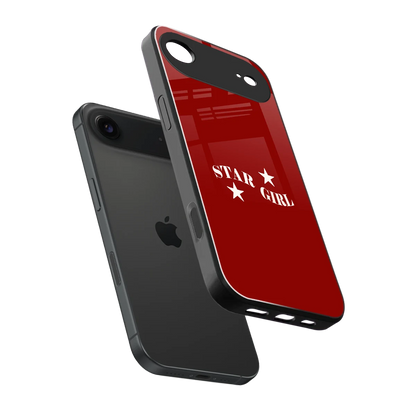 Star Girl sleek iphone air cover with tempered glass back and TPU edges