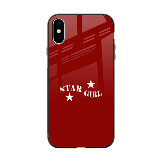 Star Girl back phone cover | glass case for iphone x