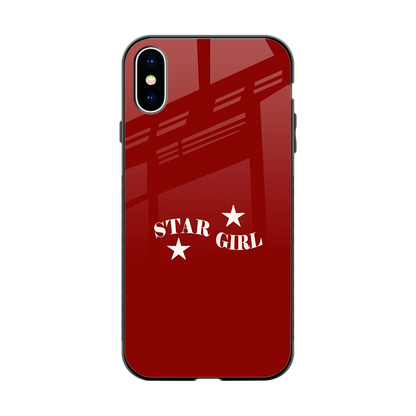Star Girl back phone cover | glass case for iphone xs