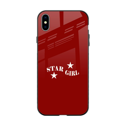 Star Girl back phone cover | glass case for iphone xs max