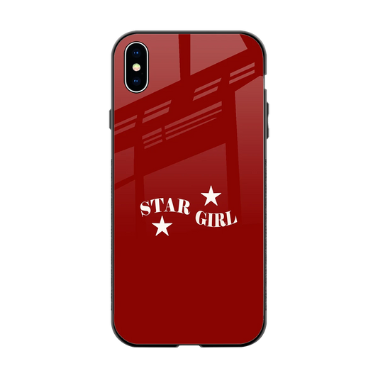 Star Girl back phone cover | glass case for iphone xs max