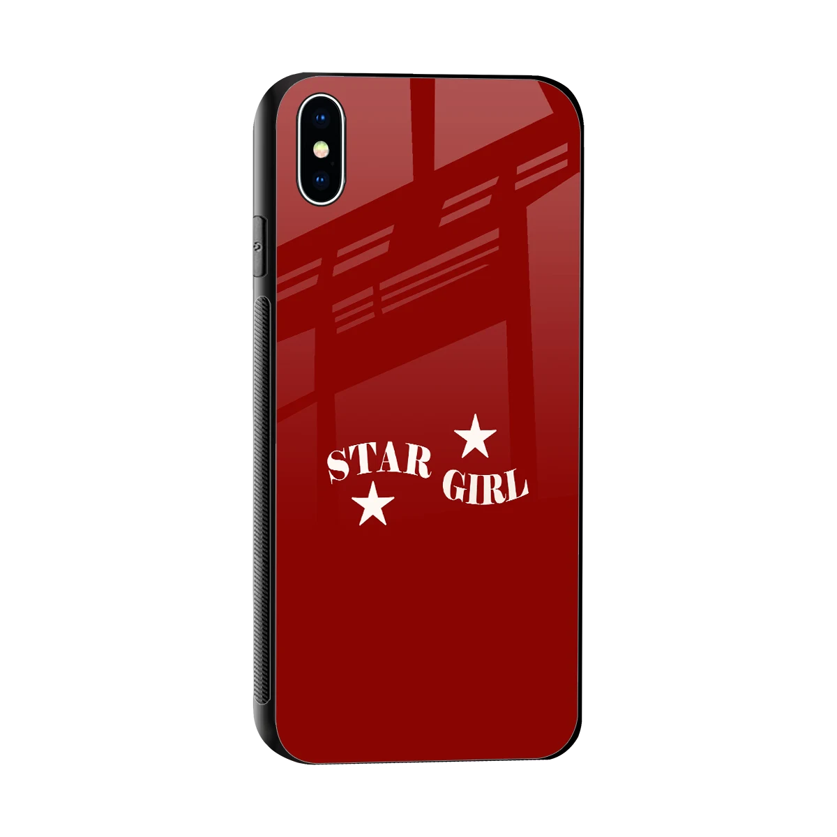 Star Girl sleek iphone xs max cover with tempered glass back and TPU edges