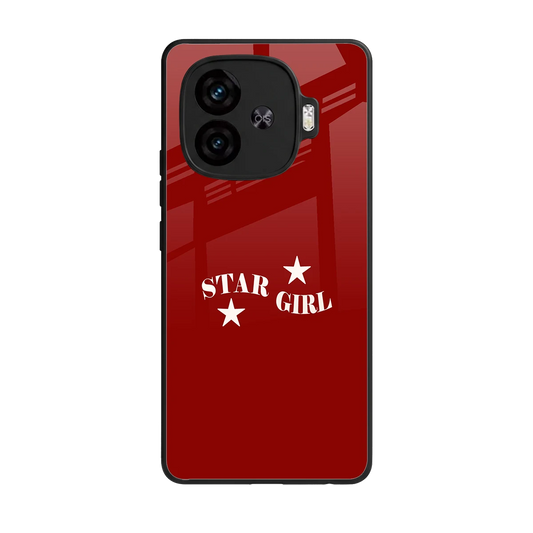 Star Girl back phone cover | glass case for iqoo neo 10r 5g
