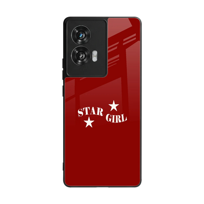 Star Girl back phone cover | glass case for motorola edge 50 fusion