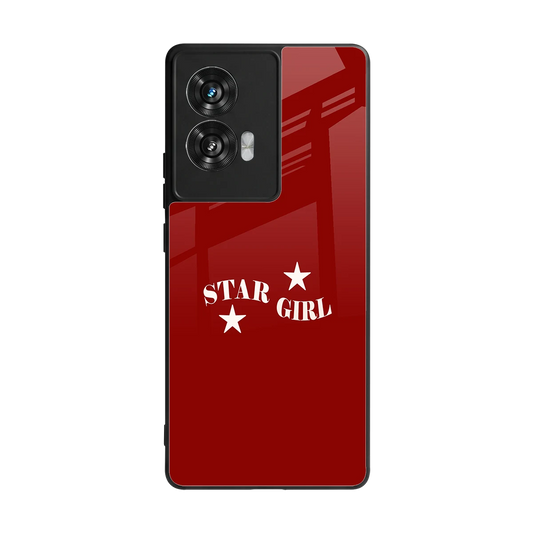 Star Girl back phone cover | glass case for motorola edge 50 fusion