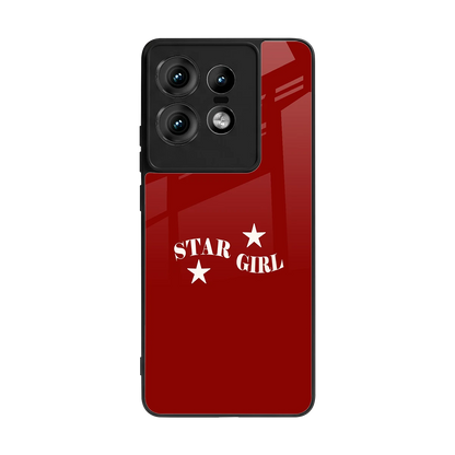 Star Girl back phone cover | glass case for motorola edge 50 pro