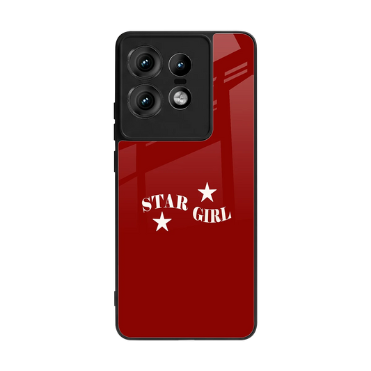 Star Girl back phone cover | glass case for motorola edge 50 pro
