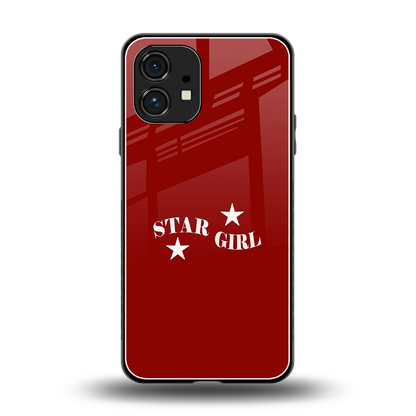 Star Girl back phone cover | glass case for nothing phone 1