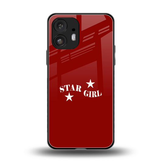Star Girl back phone cover | glass case for nothing phone 2