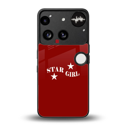 Star Girl back phone cover | glass case for nothing phone 3