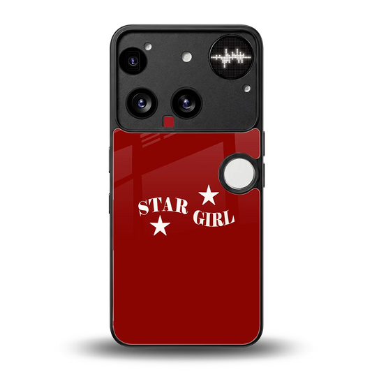 Star Girl back phone cover | glass case for nothing phone 3