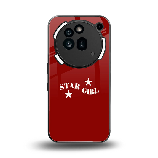 Star Girl back phone cover | glass case for nothing phone 3a pro