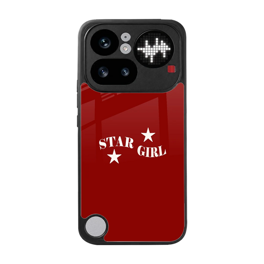 Star Girl back phone cover | glass case for nothing phone 4a pro