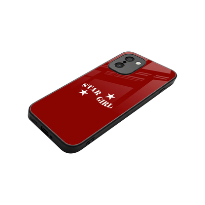 Star Girl stylish phone case for oneplus 15r | glossy glass and slim fit