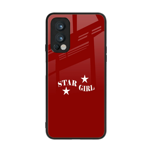 Star Girl back phone cover | glass case for oneplus nord 2