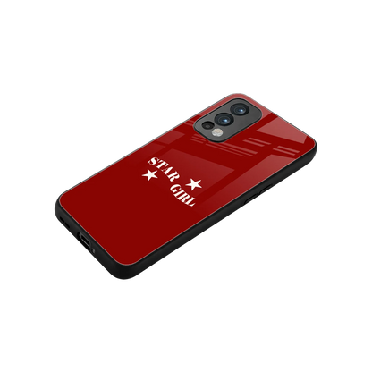 Star Girl stylish phone case for oneplus nord 2 | glossy glass and slim fit