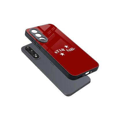 Star Girl sleek oneplus nord 5 cover with tempered glass back and TPU edges