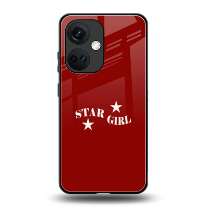 Star Girl back phone cover | glass case for oneplus nord ce 3